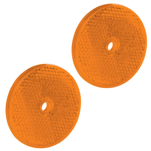 Bargman 74-71-170 Round Center-Mount Reflectors - Red, 2-3/16"