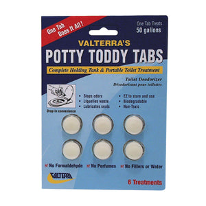 Valterra Q5004 Potty Toddy Tabs - 50/Bottle