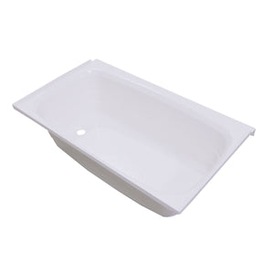 Better Bath 209683 ABS RV Full Tub, White - RH Drain, 24" x 46"