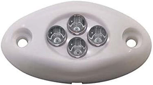 Innovative Lighting 004-1200-7 Surface-Mount 4 LED Courtesy Light - Amber LED with Chrome Case