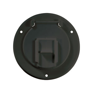 RV Designer B122 Basic Cable Hatch - Round, Colonial White