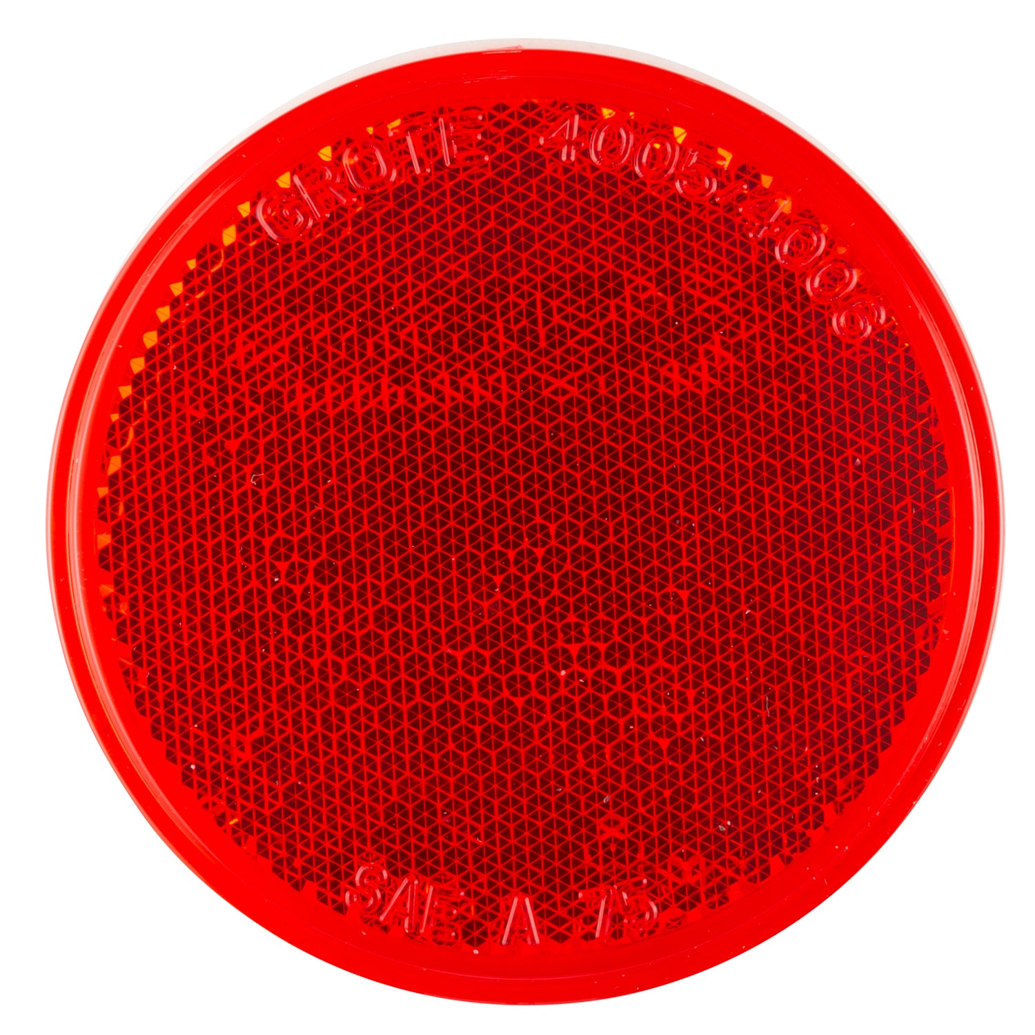 Grote 40052 Round Stick-On Reflector - 3", Red