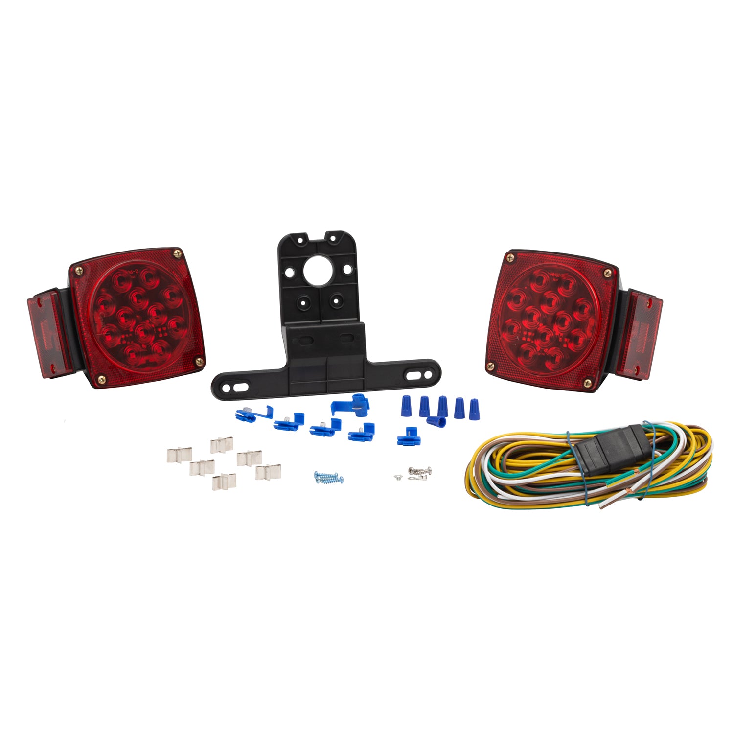 Grote 65320-5 Submersible LED Trailer Lighting Kit - Popular Square Design without Clearance Marker (Retail Package)