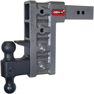 Gen-Y Hitch GH-623 MEGA-DUTY 21K Drop Hitch - 2.5" Shank, 6" Drop, 3K TW with GH-061 Dual-Ball Mount & GH-062 Pintle Lock
