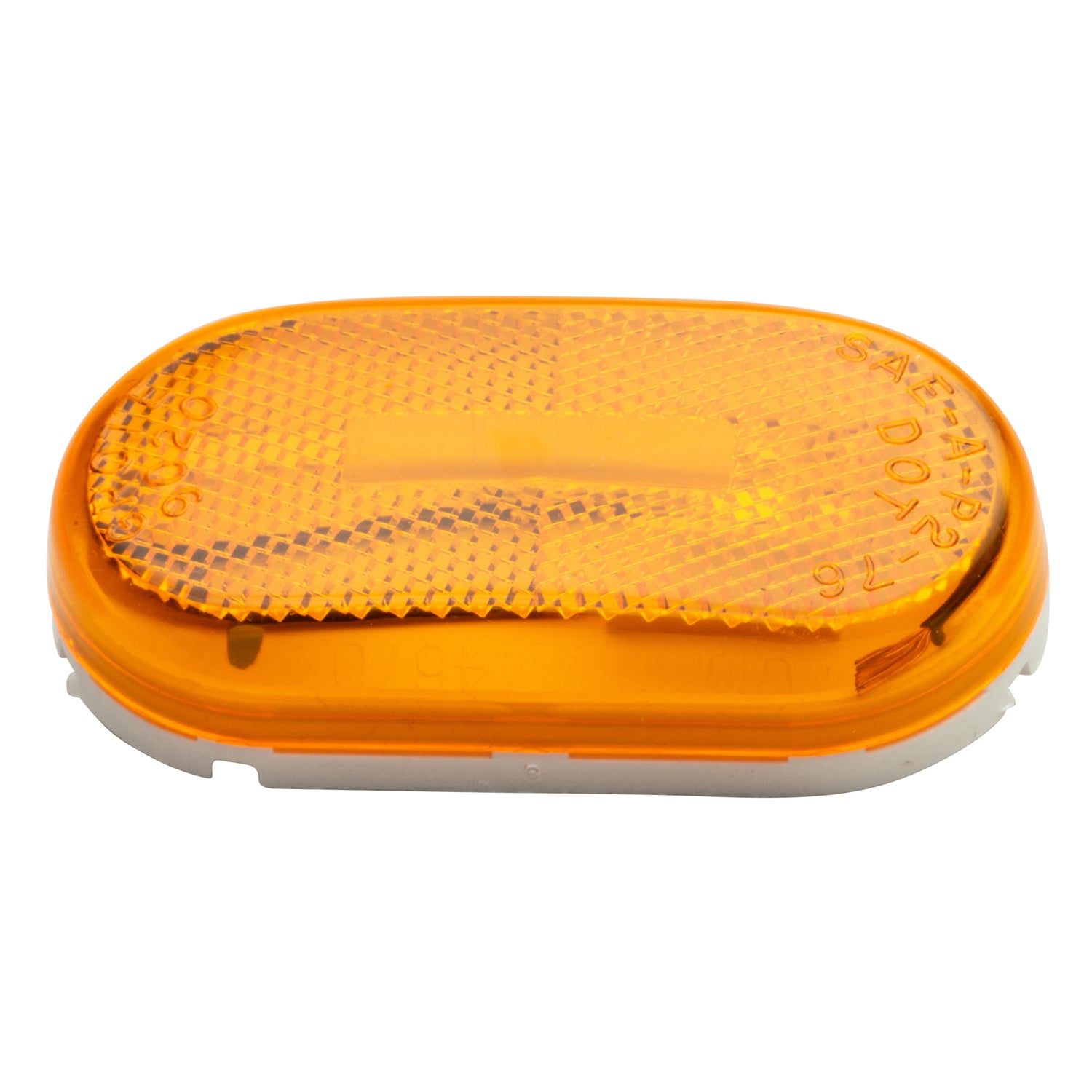 Grote 46713 Single-Bulb Oval Clearance Marker Light with Built-in Reflector - Amber