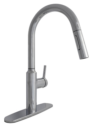 Phoenix PF231765 Premium Slimline Single Handle Pull Down Kitchen Faucet - Black