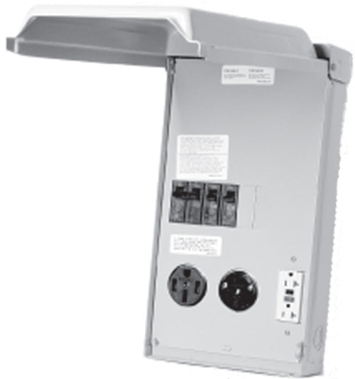 Midwest Electric U075CP6010 100 Amp Outlet Box with GFCI - 120/240V
