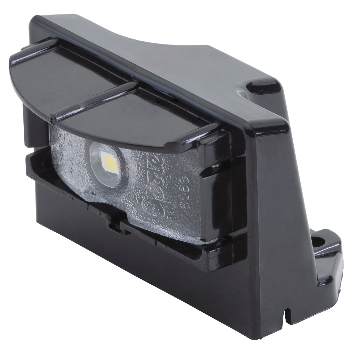 Grote 60701 MicroNova Multi-Volt LED License Light - Vertical Mount, Black