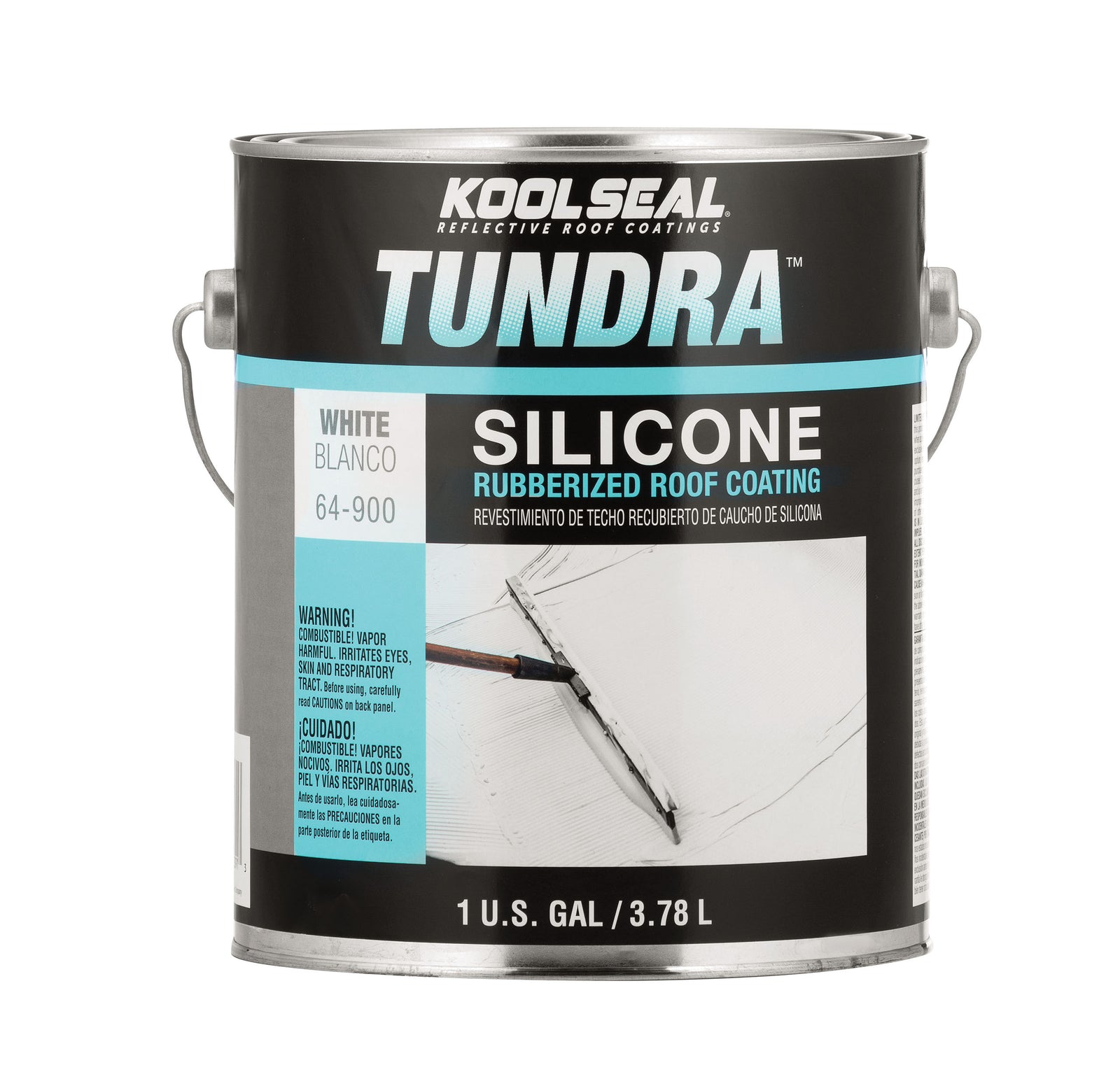 Kool Seal KS0064900-16 Tundra Silicone Rubberized Roof Coating - 1 Gallon, White