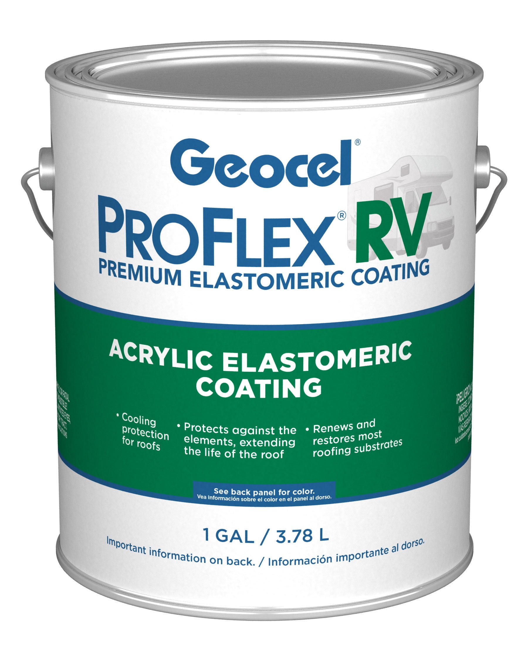 Geocel KSRV41300-16 Pro Flex RV Elastomeric Roof Coating - Gallon
