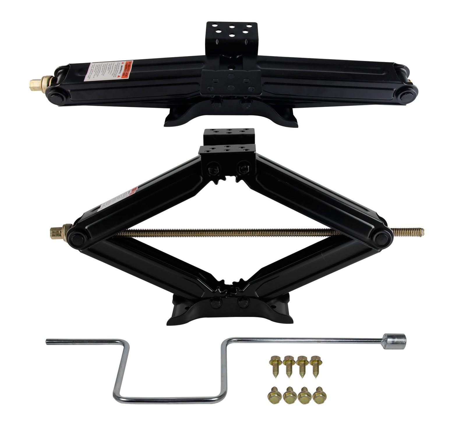 Makerz 0 78 Heavy-Duty RV Scissor Jack - 5000 lbs. Max Capacity, 4" Retracted to 24" Max Adjustable Height