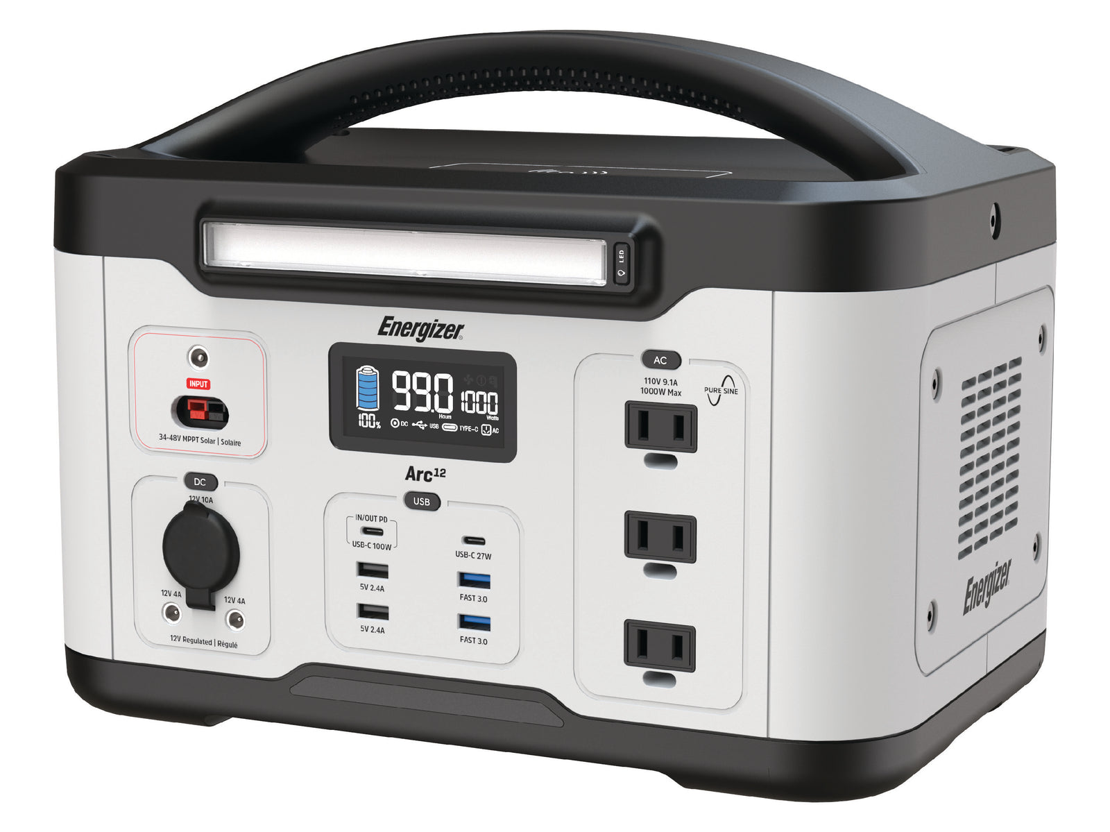 Energizer ENRPWRSTNAC Arc12 Lithium-Ion Powerstation - 1200Wh/1000W