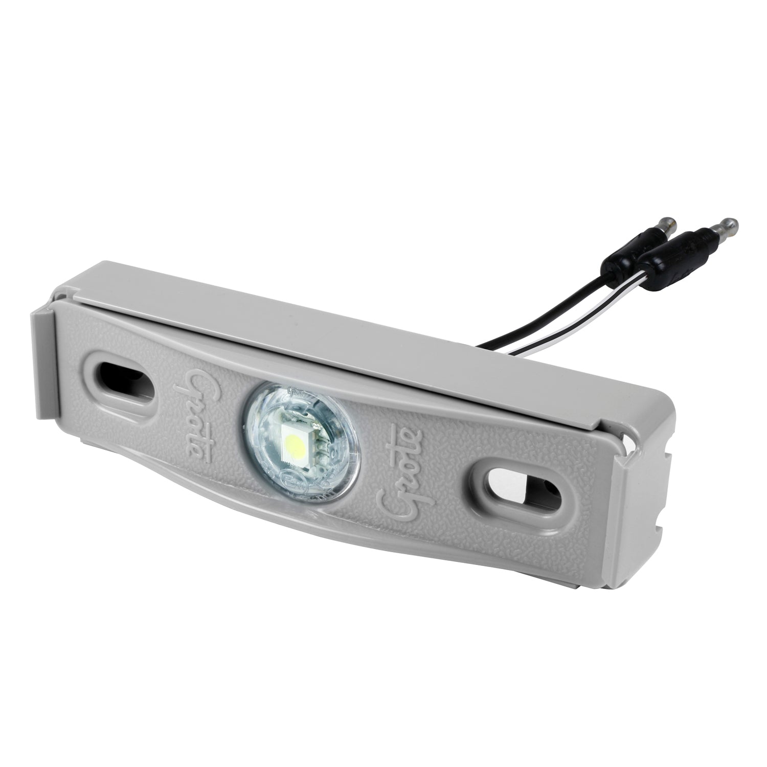 Grote 60711 MicroNova Multi-Volt Dot LED License Light - Gray, Kit (60661 + 43780)