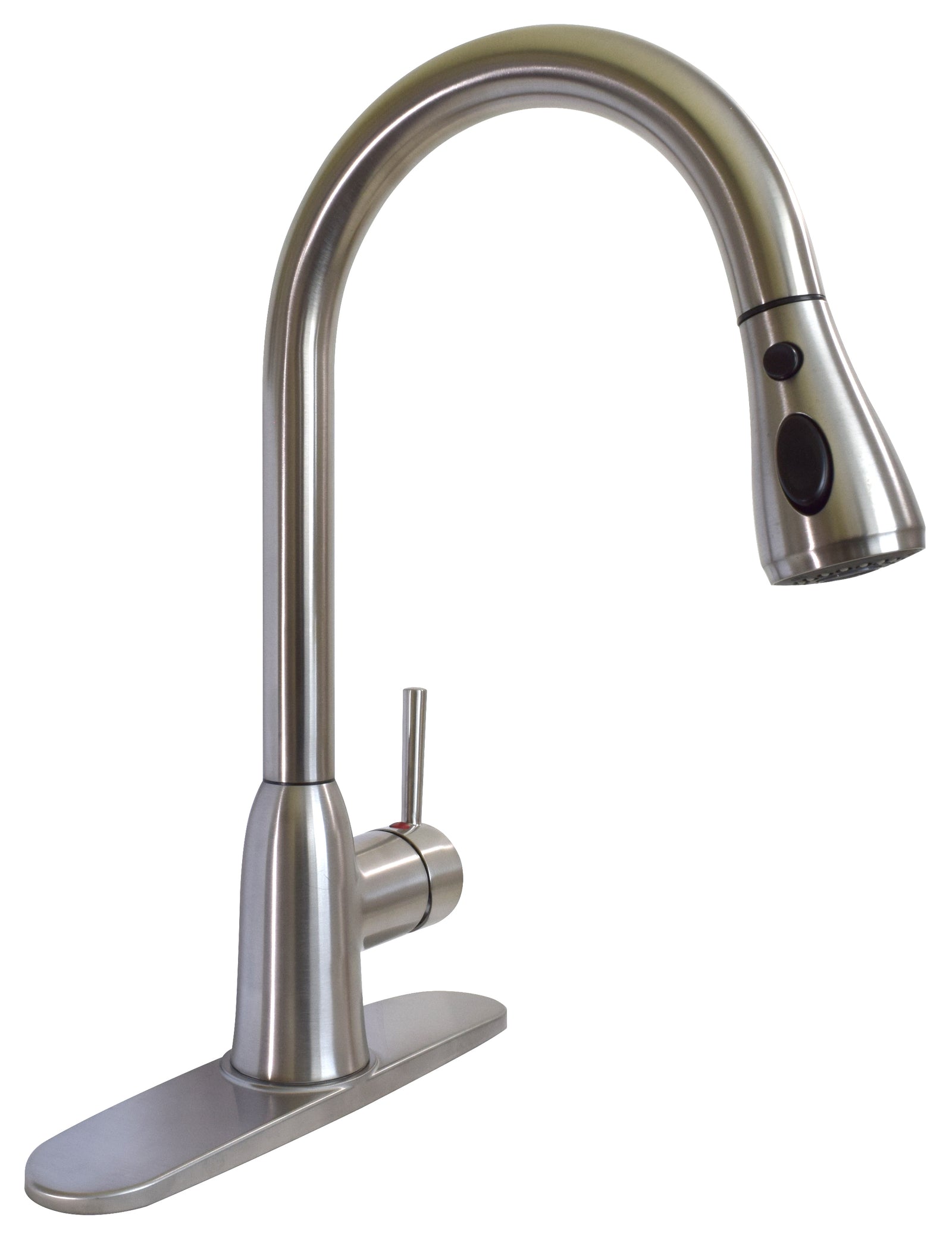Phoenix PF231466 Premium Slimline Single Handle with Power Boost Pull Down Kitchen Faucet - Brushed Nickel