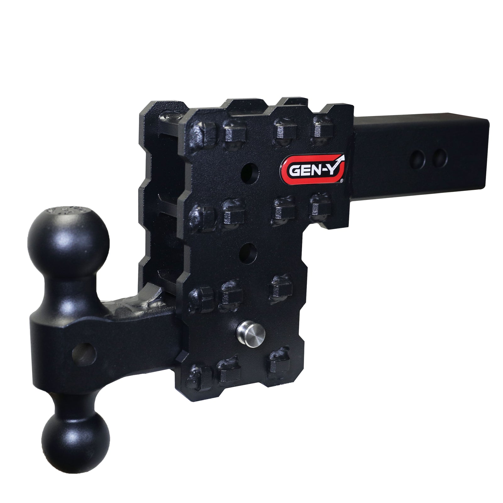 Gen-Y Hitch GH-2413X PHANTOM-X 16K Drop Hitch - 2.5" Solid Shank, 5" Drop, 1.6K TW with GH-051 Dual-Ball Mount