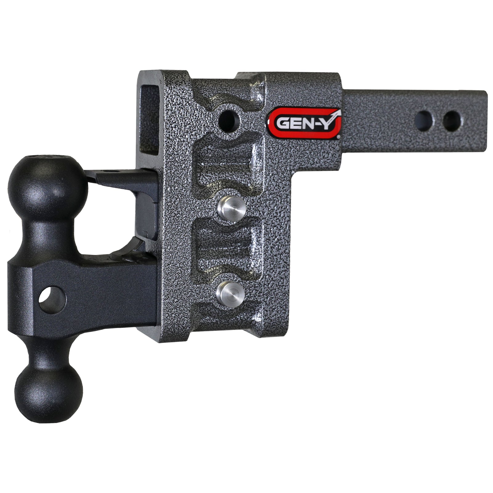 GEN-Y Hitch GH-523 MEGA-DUTY 16K Drop Hitch - 2" Shank, 5" Drop, 2K TW with GH-051 Dual-Ball Mount & GH-032 Pintle Lock