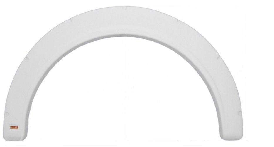 Icon 01916 Single Axle Fender Skirt FS1916 for Fleetwood - Polar White