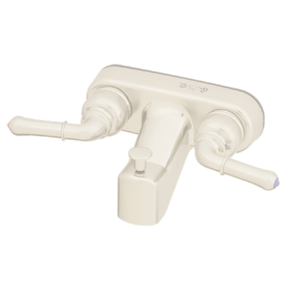 Empire Faucets U-YWI41VBW 4" Non-Metallic Tub/Shower Diverter with Teapot Handles - White