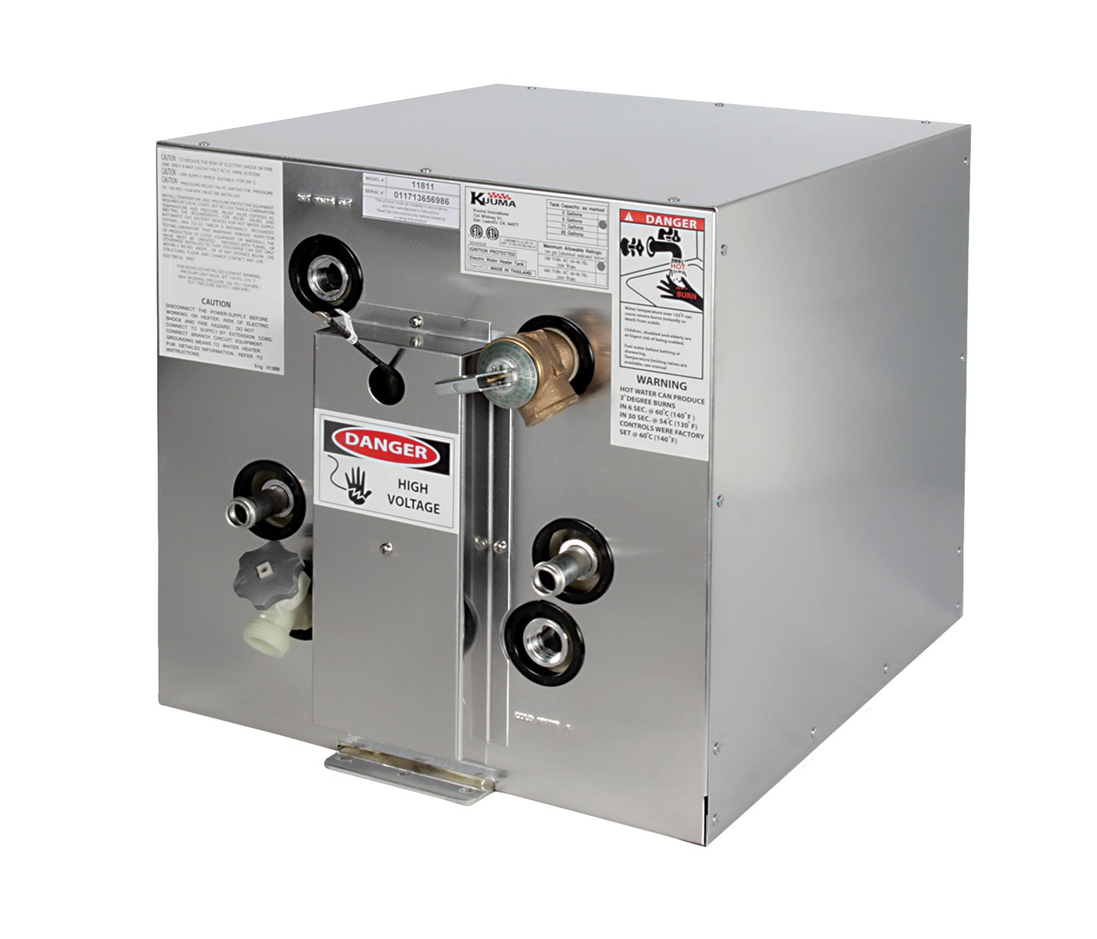 Camco 11811 Kuuma 6 Gallon Water Heater - 120V Front Heat Exchange, Back Mount