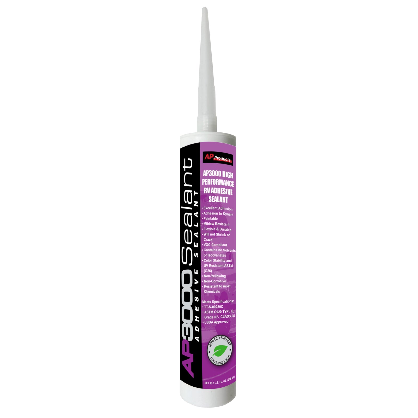 AP Products 017-3001 AP3000 Sealant - 10.3 oz., Black