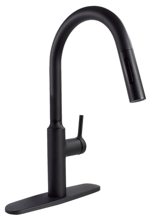 Phoenix PF231765 Premium Slimline Single Handle Pull Down Kitchen Faucet - Black