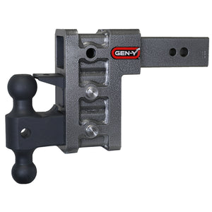 Gen-Y Hitch GH-1623 MEGA-DUTY 32K Drop Hitch - 2.5" Shank, 6" Drop, 3.5K TW with GH-0161 Dual-Ball Mount & GH-0162 Pintle Lock