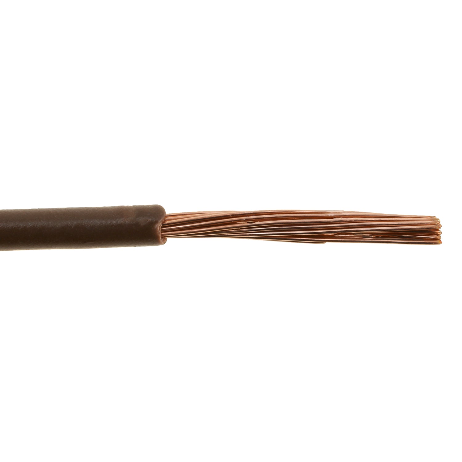 Quick Cable 230401-100 Plastic Primary Wire Single Conductor - 14 Gauge, 100' Brown