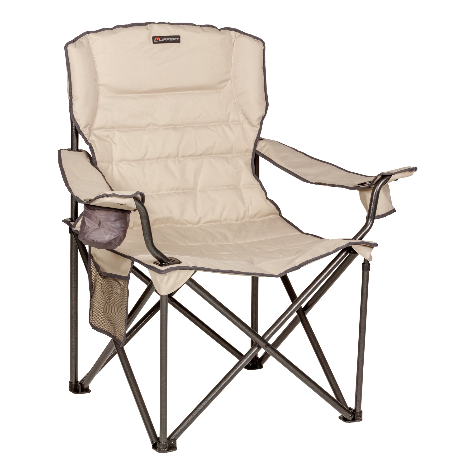 Lippert 2022114819 Campfire Deluxe Folding Chair - Sand
