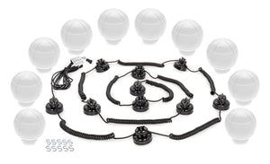 Camco 42764 Outdoor Globe Light Set - 6 Globes, White