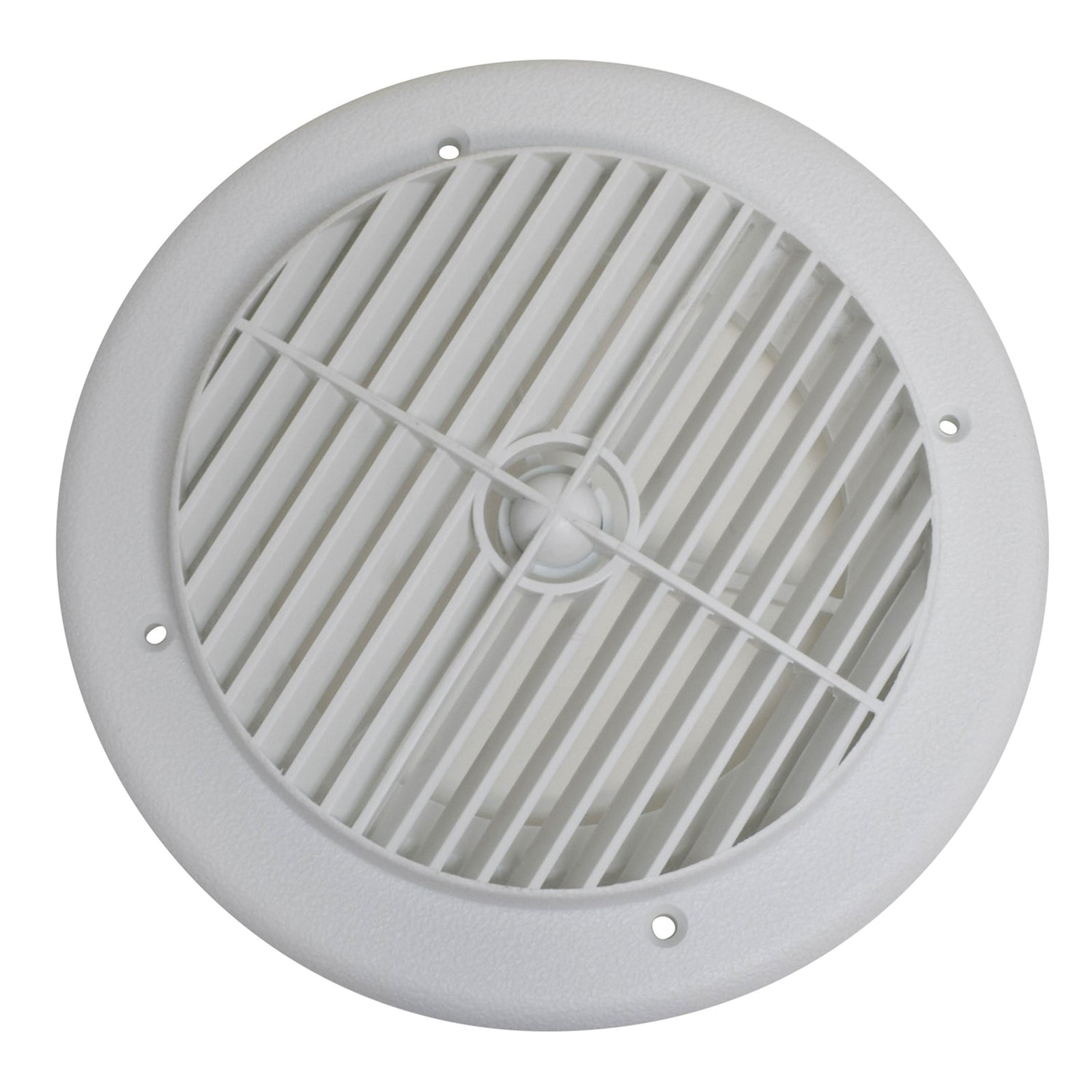 Valterra A10-3355VP Rotating Heating and A/C Register - 4" ID x 7" OD, White