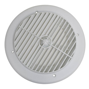 Valterra A10-3355VP Rotating Heating and A/C Register - 4" ID x 7" OD, White