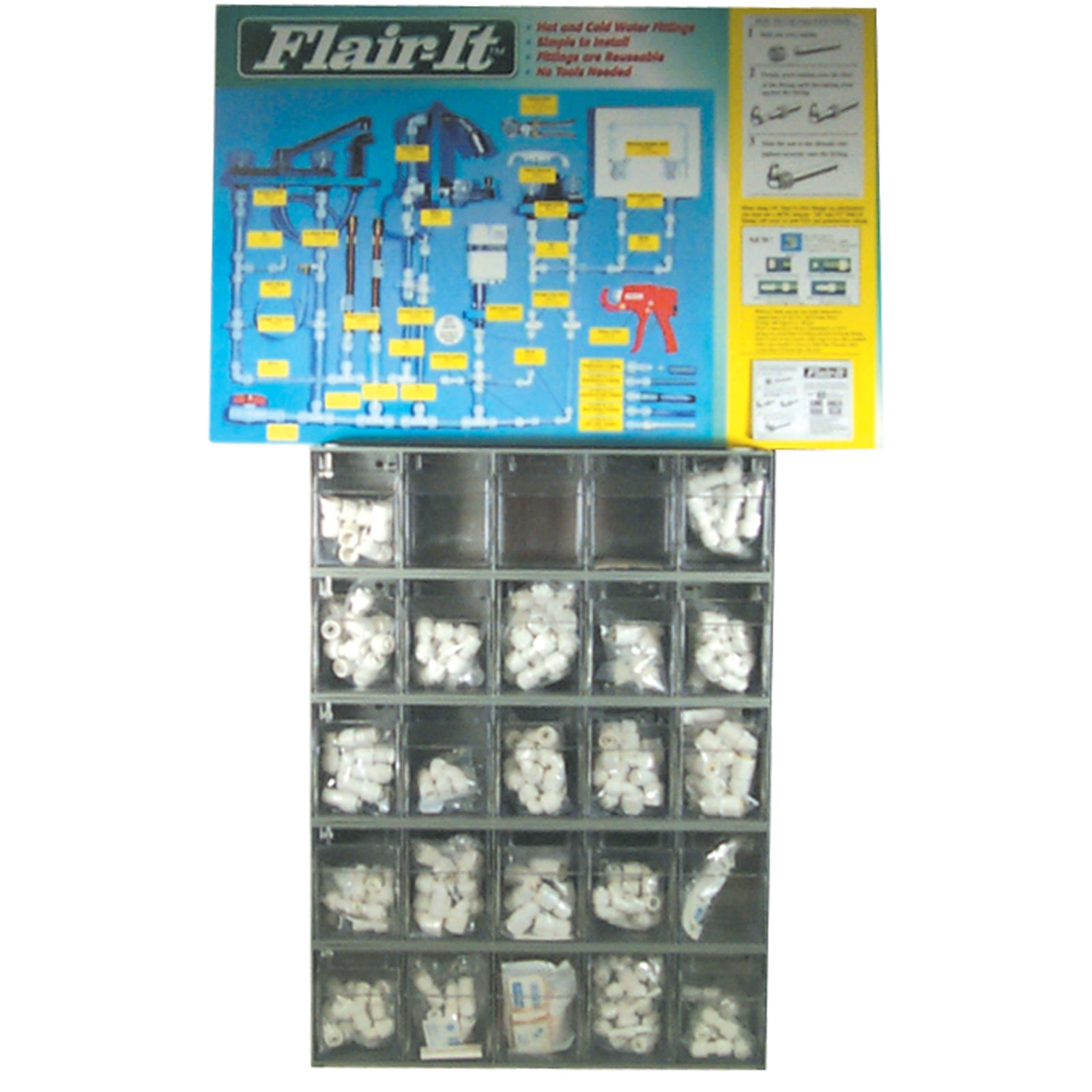 Flair-It Sales 28070 Starter Kit Rv 3/8 & 1/2 in.W/Bins