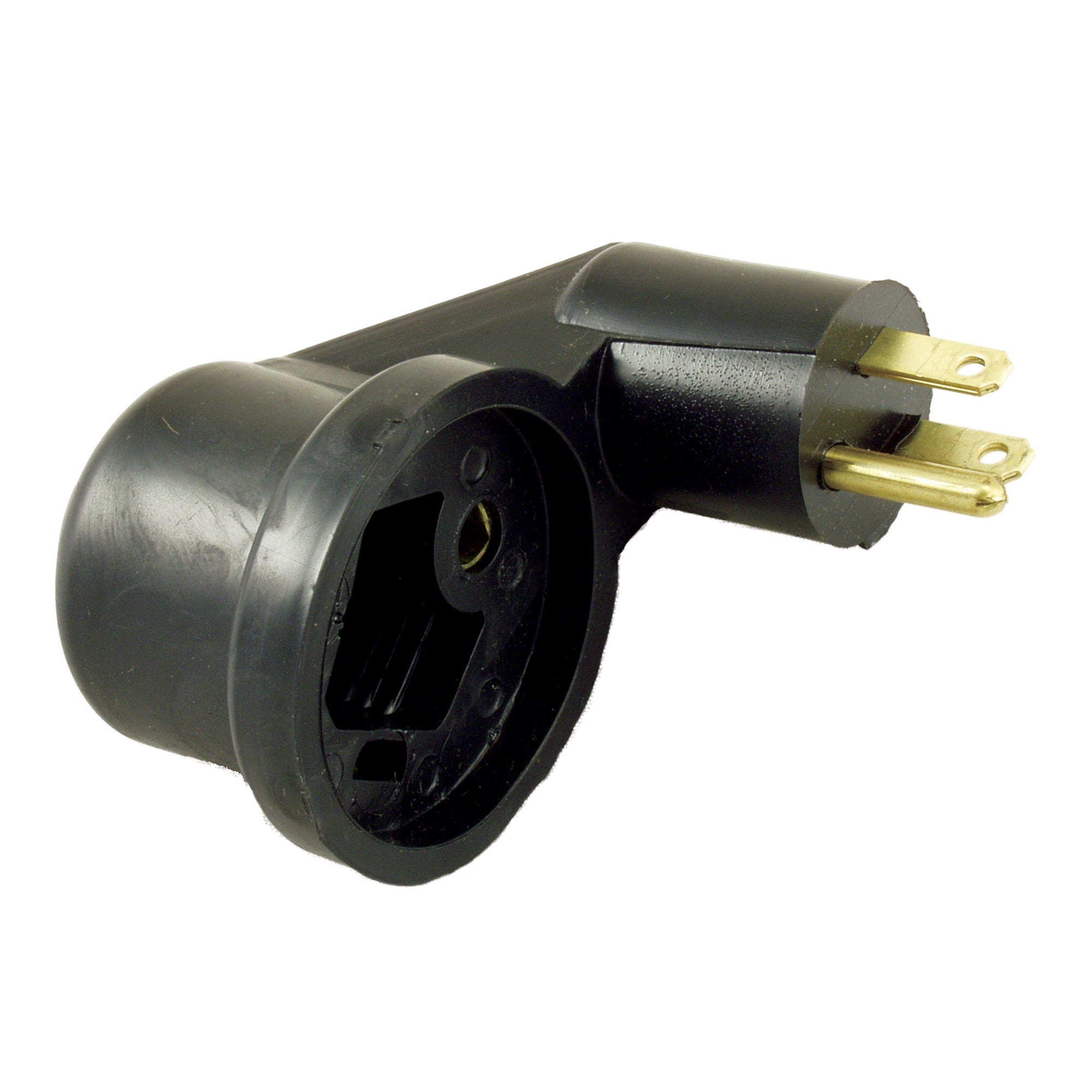 JR Products M-3022-A Flip-Flop Adapter - 15 Amp Male to 30 Amp Female
