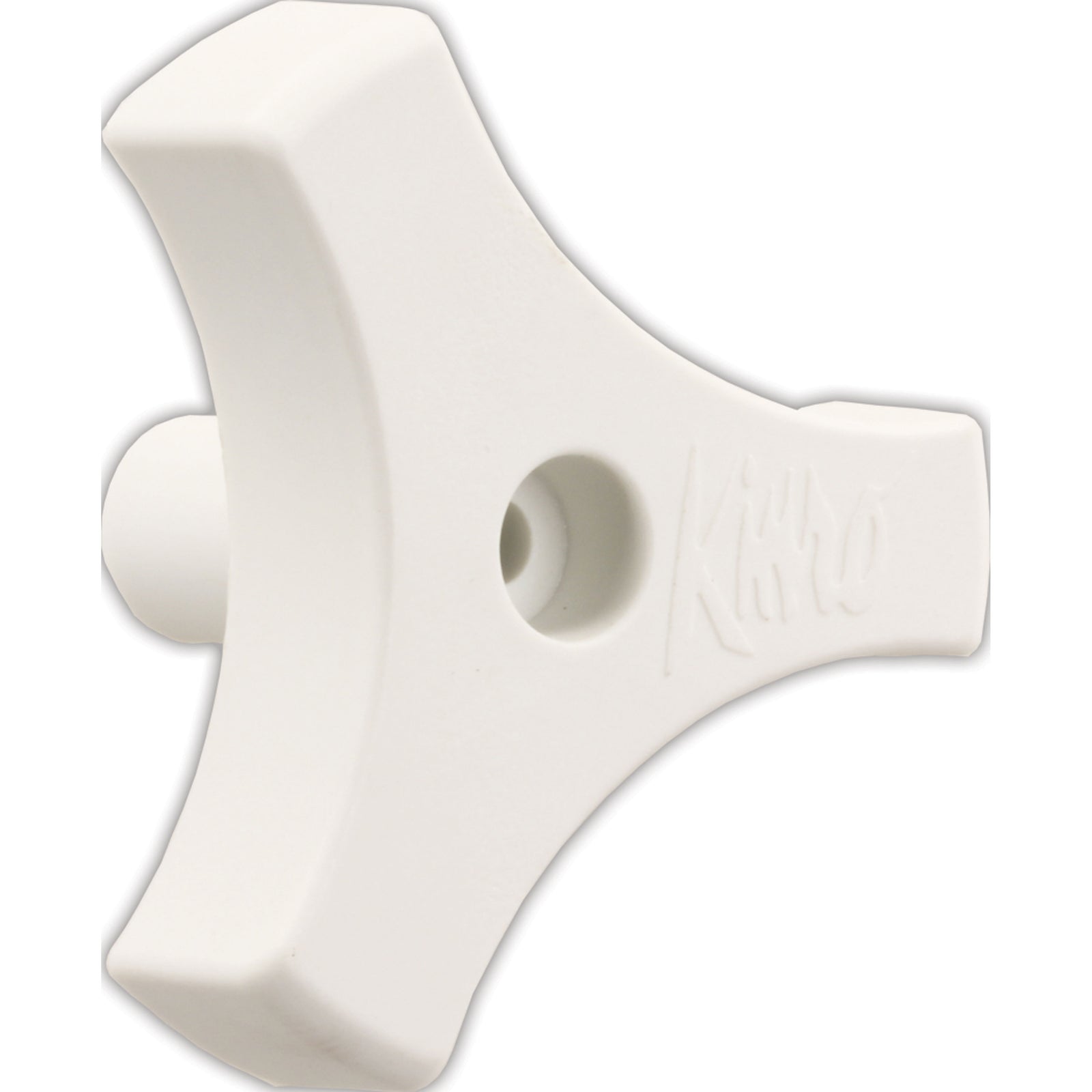 JR Products 20185 Tri-Lug Window Knob - 13/16", White