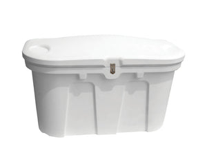 Taylor Made 123650 Stow N' Go Poly Dock and Patio Storage Box - 43" L x 21" W x 36" H, Classic White