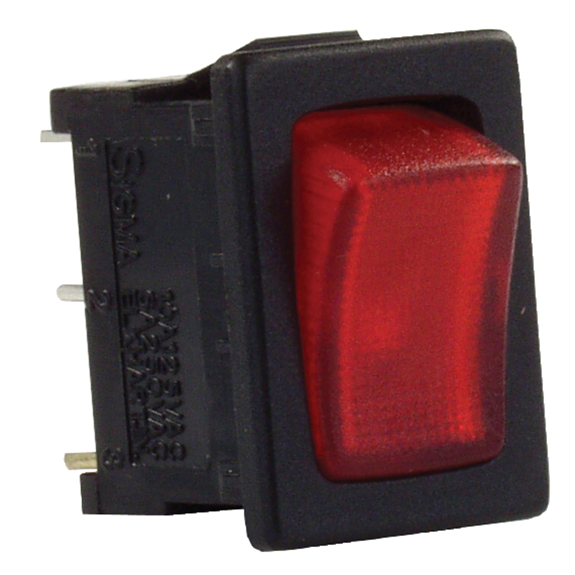 JR Products 12765 Mini-Illuminated On/Off Switch - Red/Black