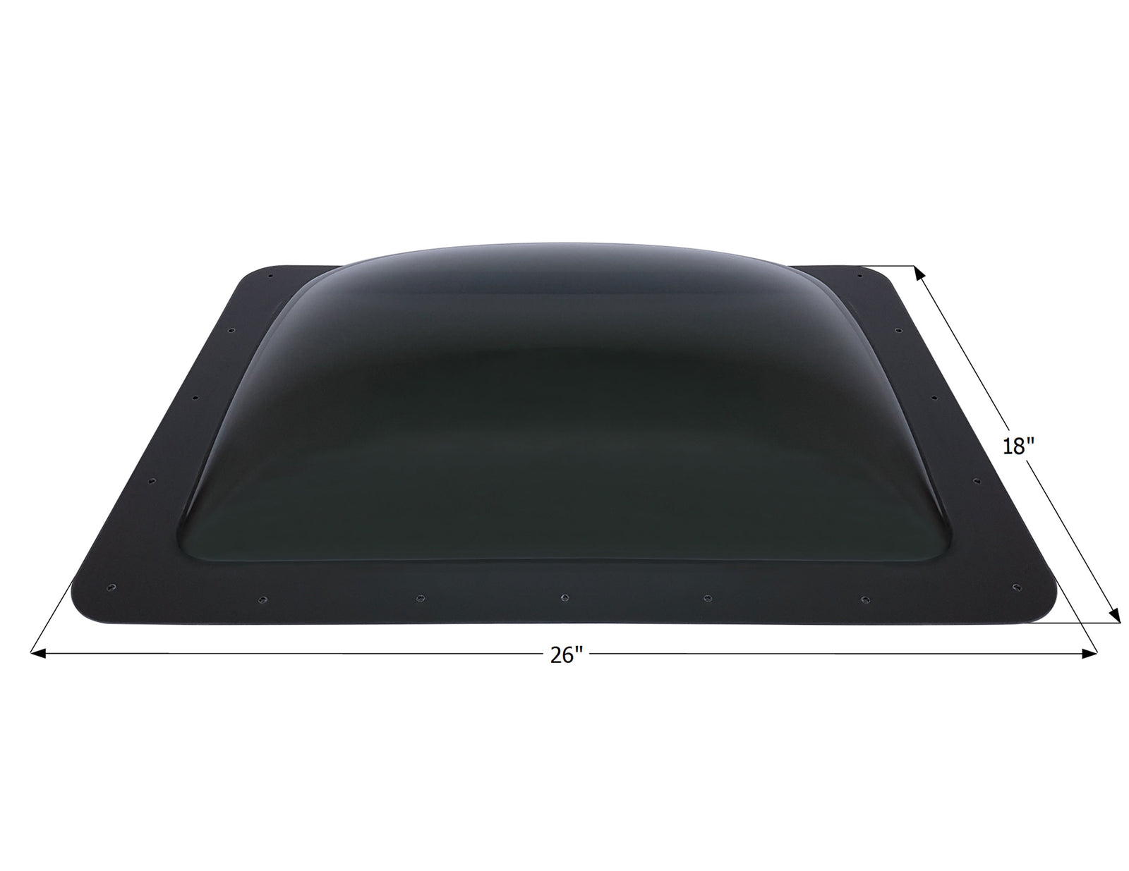 Icon 14292 RV Skylight SL1422A - 22" x 14" x 5", Dark Smoke
