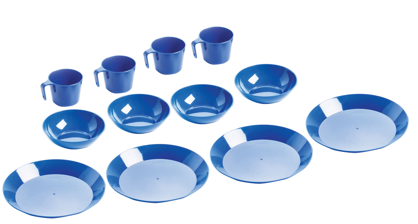 Coghlan's 1210 Campers Tableware Set - 4-Person, Blue