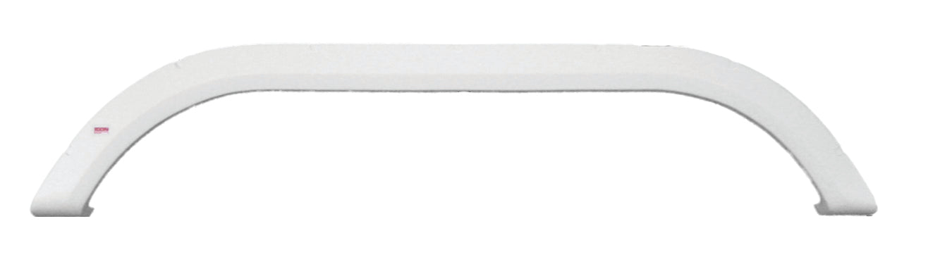 Icon 01756 Tandem Axle Fender Skirt FS1756 for Carriage - Polar White