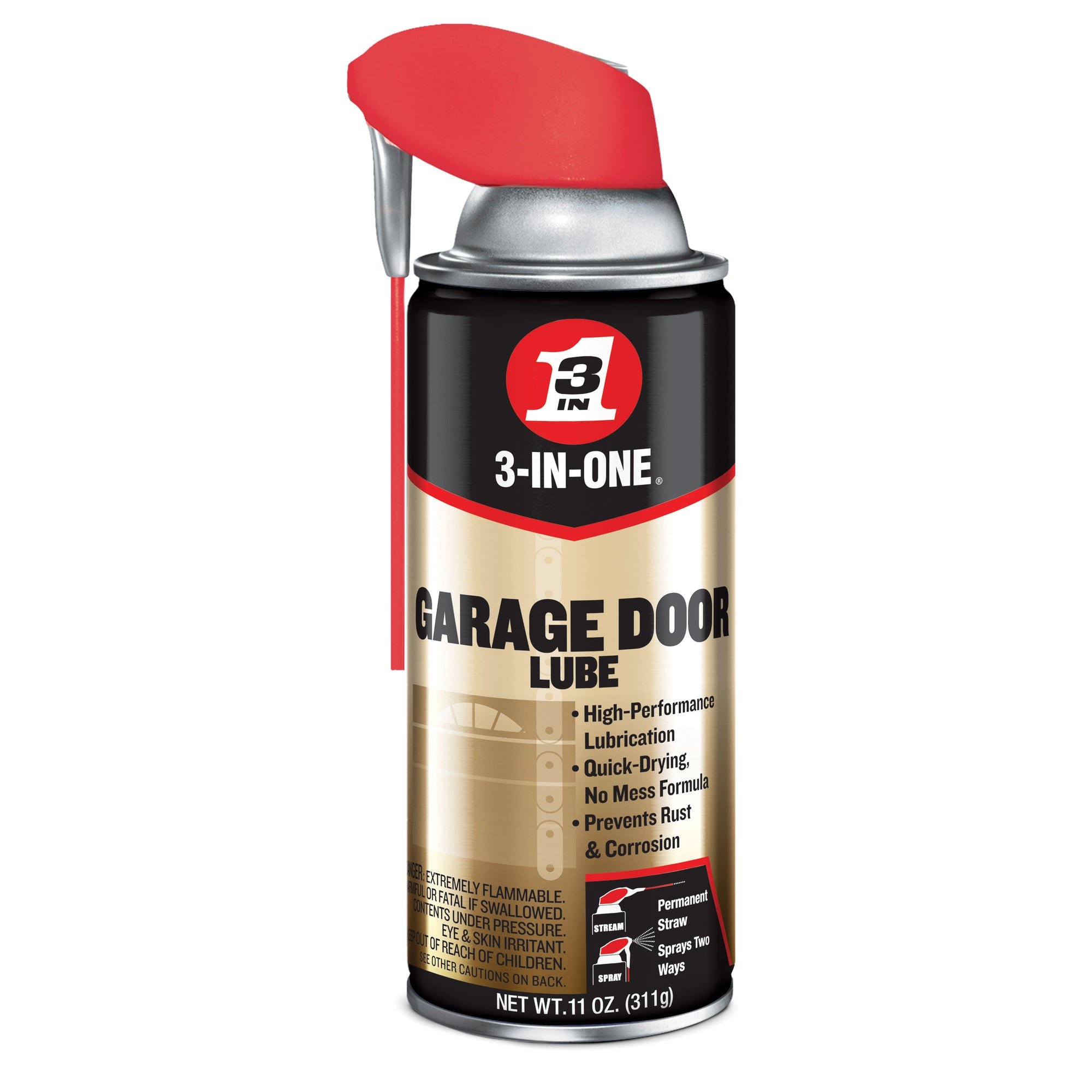 WD40 100581 3 In 1 Dry Garage Door Lube Spray - 11 oz.