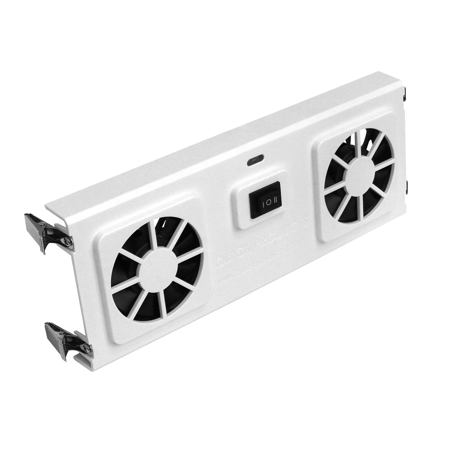 Quick Products QP-CRRF Clip-On 12 Volt Max AIrflow RV Refrigerator Fan for Ice Buildup Protection with On/Off Switch