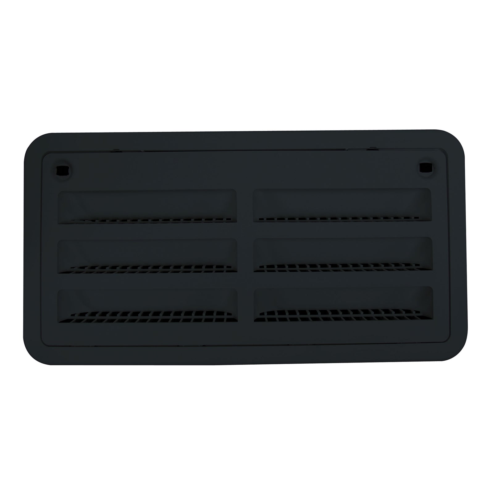 Dometic 3109492.004 Refrigerator Upper/Lower Plastic Sidewall Vent - Black