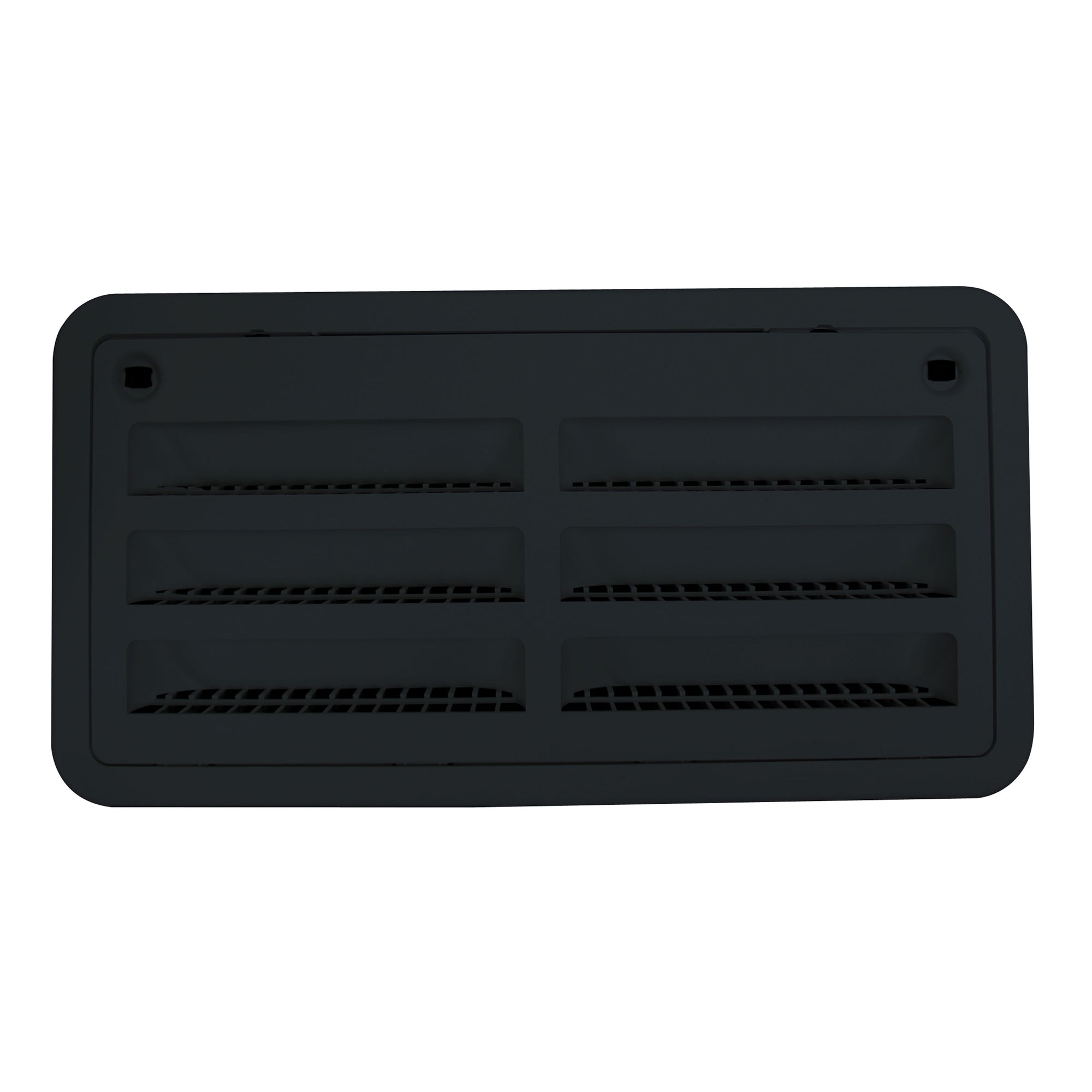Dometic 3109492.004 Refrigerator Upper/Lower Plastic Sidewall Vent - Black