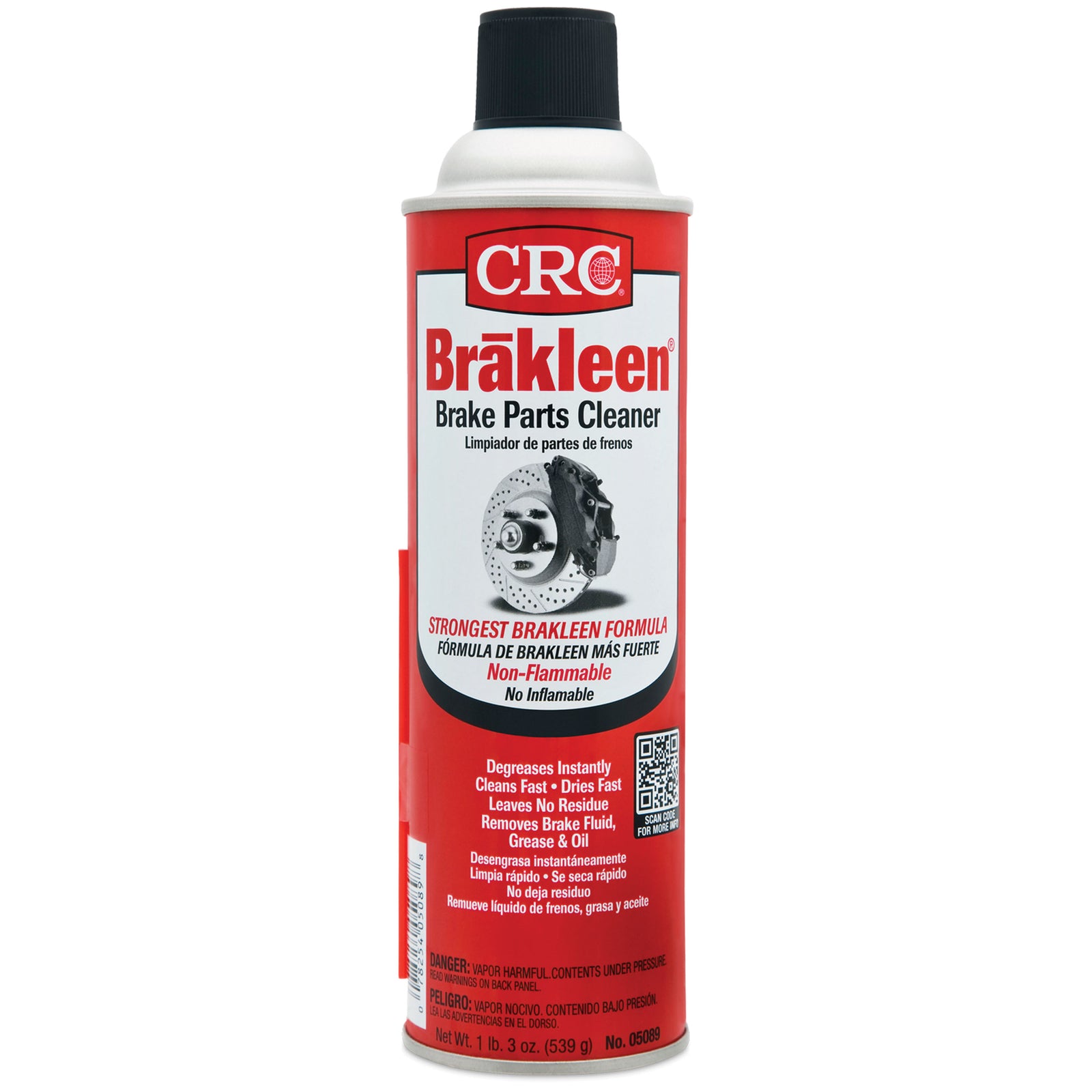 CRC 05089 Brakleen Non-Flammable Brake Parts Cleaner - 19 oz.