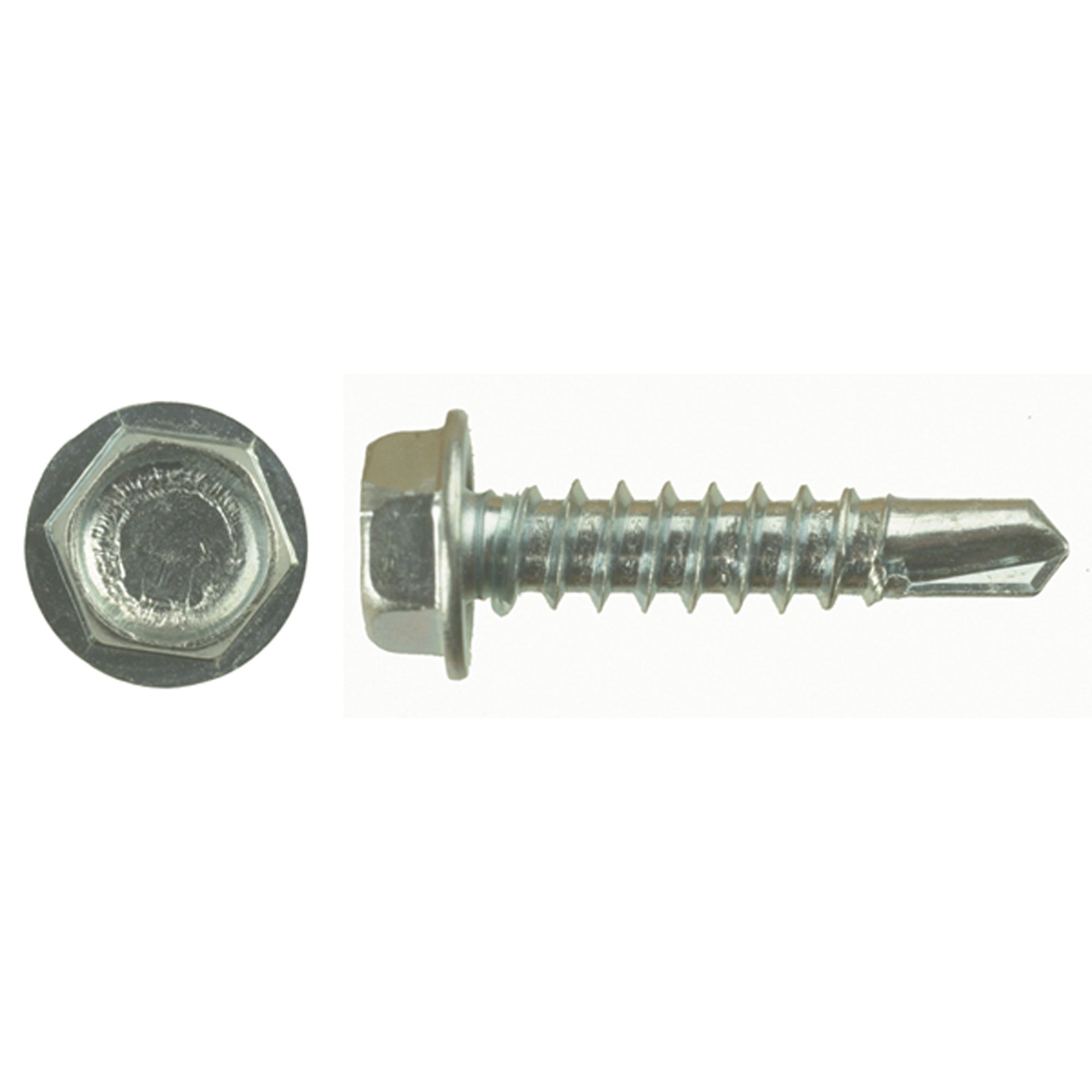 AP Products 012-DP500 8 X 1 Self-Tapping 1/4" Hex Head Screw, Pack of 500 - 1"