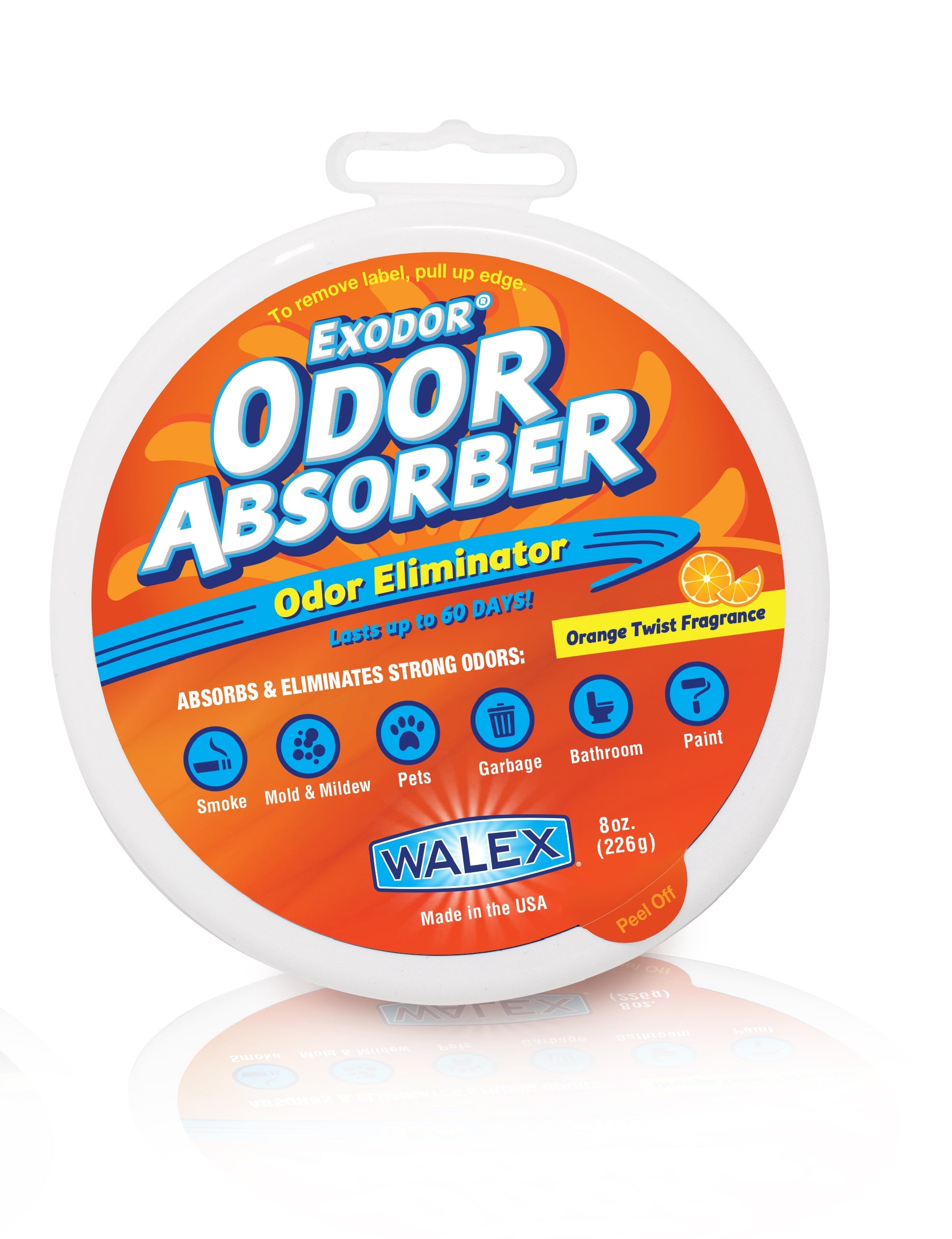 Walex ABSORBRETOT Exodor Odor Absorber - Orange Twist Scent, 8 oz.