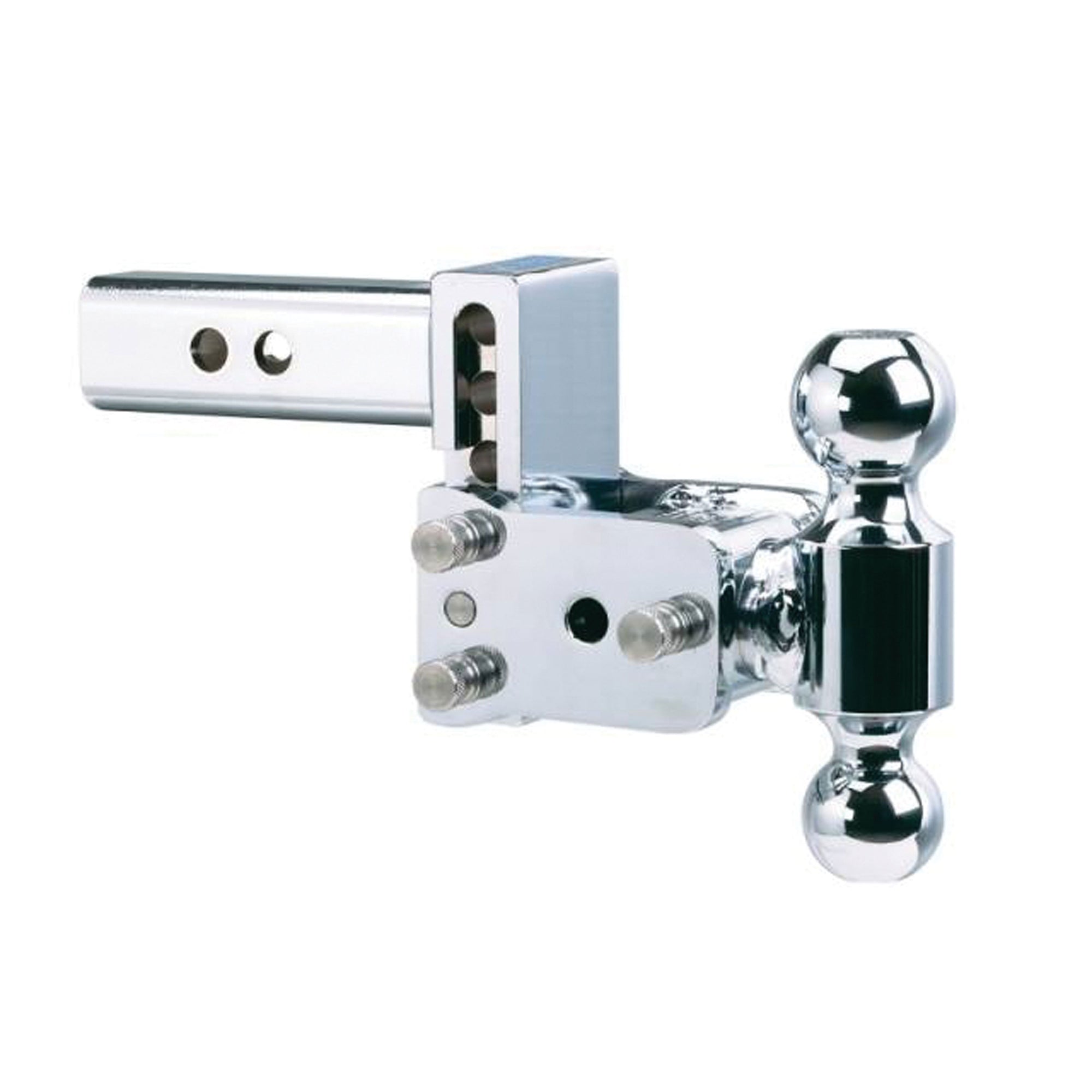B&W Trailer Hitches TS10033C Tow and Stow Adjustable Ball Mount - 2-5/16" & 2" Ball, 3" Drop, 3.5" Rise, Chrome