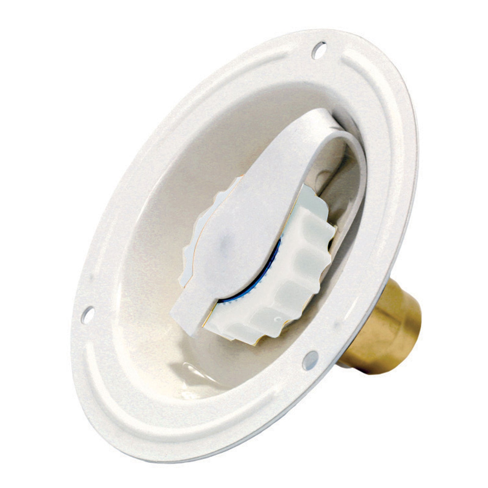Valterra A01-0177LF Recessed Water Inlet - FPT, Colonial White