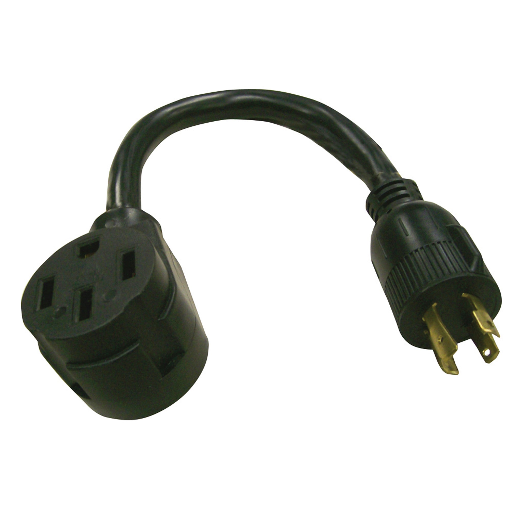 Valterra A10-G30450VP Mighty Cord 12" Generator Adapter Cord - 4-Prong, 30AM to 50AF