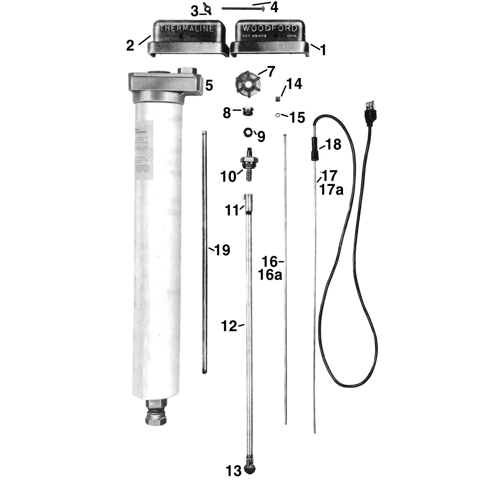Woodford Mfg Co THERM-06 Woodford Thermaline Complete Unit - 6 Ft.